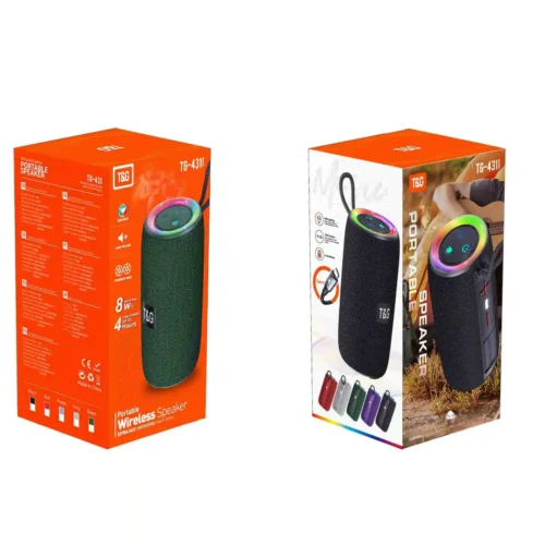 TG431 Portable Wireless RGB LED Atmosphere Lamp Outdoor Charging Speaker